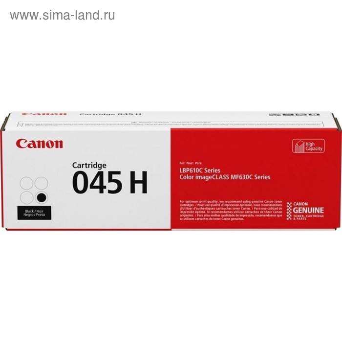 

Картридж Canon 045 H BK 1246C002 для i-SENSYS MF630 (2800k), черный