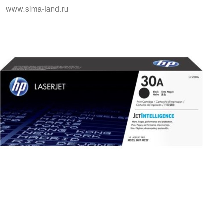 Картридж HP 30A CF230A для LJ Pro M203/M227 (1600k), черный чип drum hp cf232a для lj pro m203 m227 ultra m206 m230 master 23k