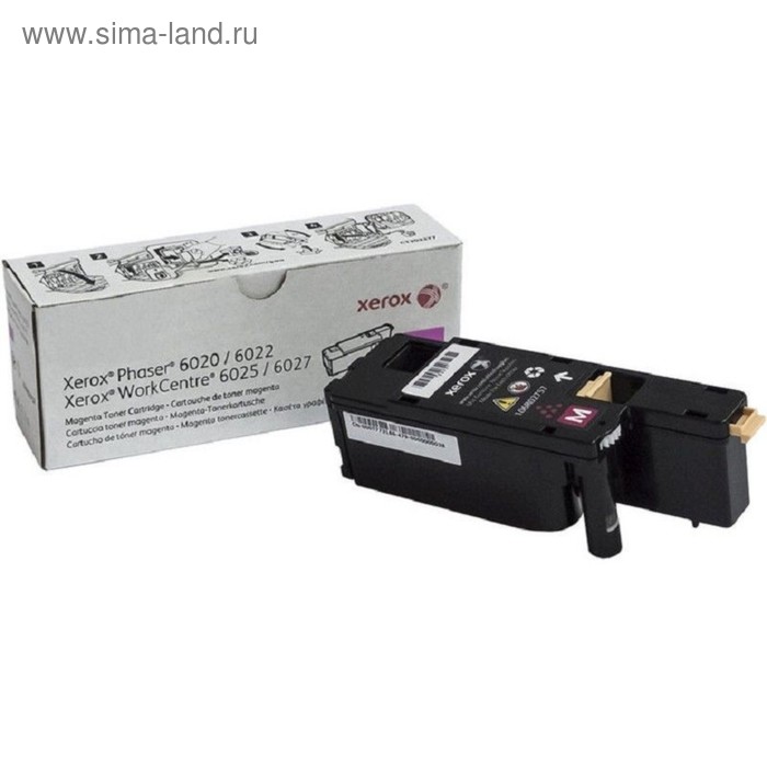 

Тонер Картридж Xerox 106R02761 пурпурный для Xerox Phaser 6020/6022/6025/6027