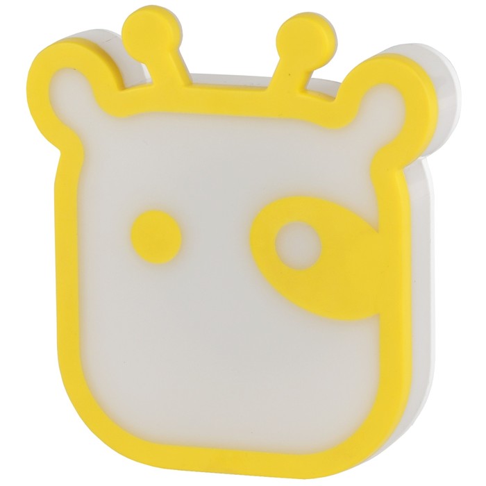 Ночник ЭРА 0,5Вт желтый 9,7х10,5х7,5см.