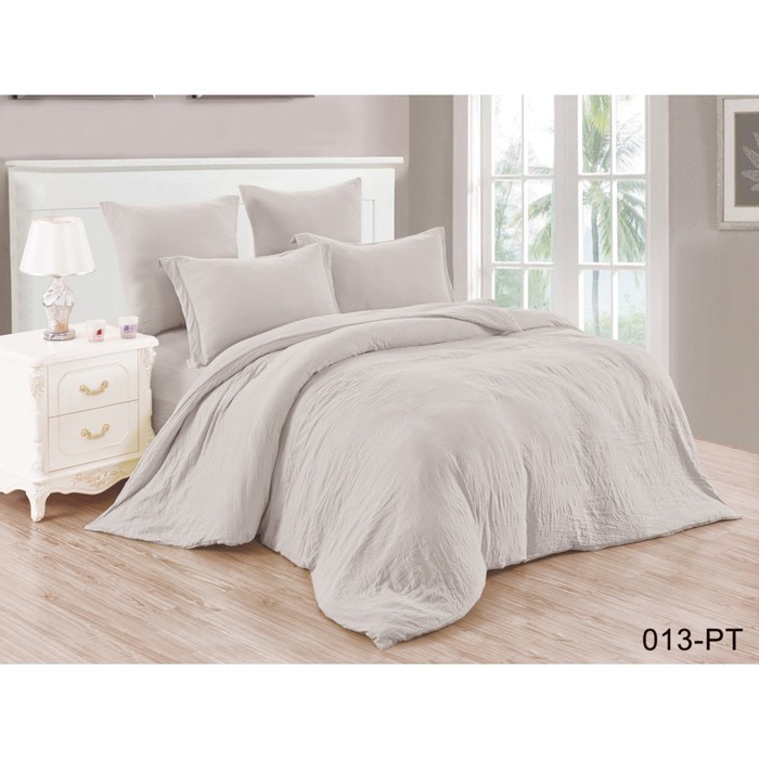 КПБ евро, 220х250 см, 200х220 см, 50х70 см, 70х70 см по 2 шт., микросатин, бежевый