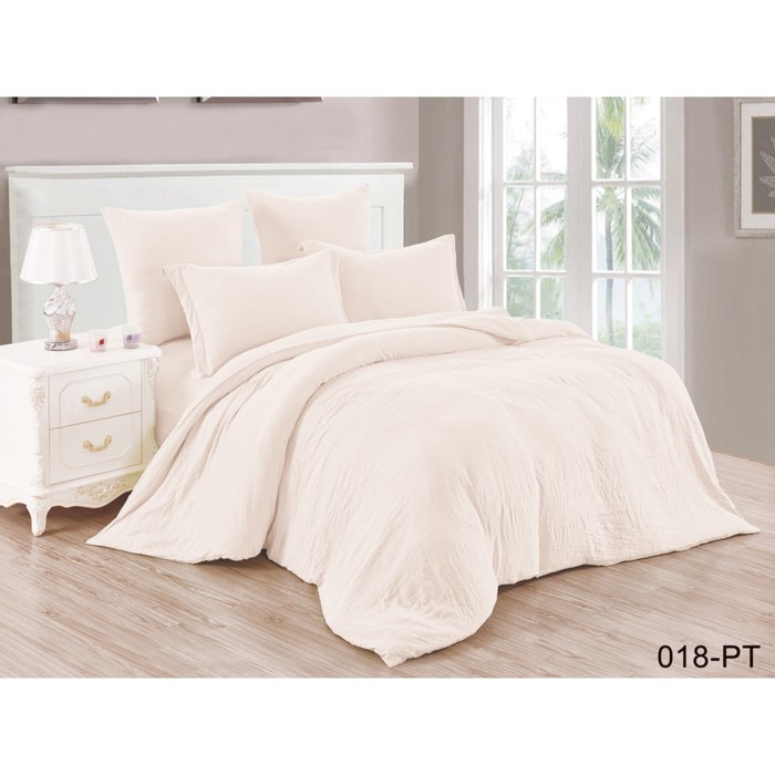 КПБ 2 сп., 220х240 см, 180х210 см, 70х70 см-2 шт., микросатин 90г/м2, слоновая кость