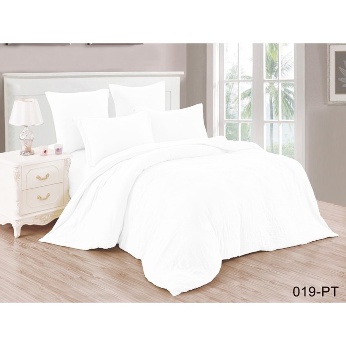 КПБ 2 сп., 220х240 см, 180х210 см, 70х70 см-2 шт., микросатин 90г/м2, жемчуг