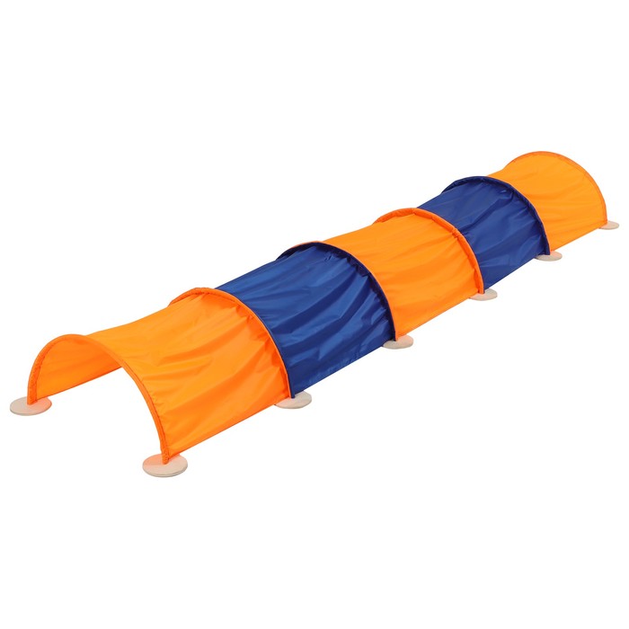 Тоннель для подлезания, длина 3,5 м, h=40 см, цвет синий/оранжевый
