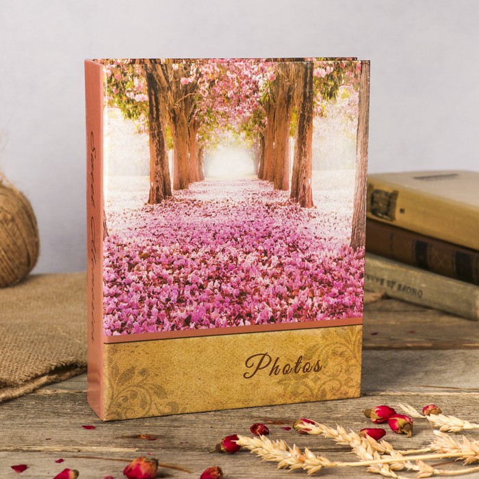Фотоальбом на 200 фото 10х15 см "Цветочная аллея" 23х18х5,5 см