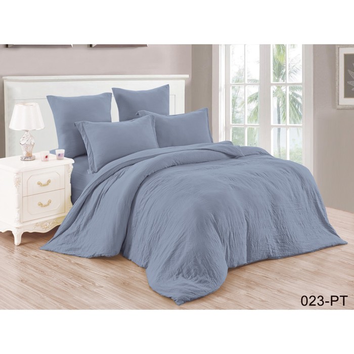 КПБ 1,5 сп., 160х220 см, 150х210 см, 70х70 см-2 шт., микросатин, дымчатый