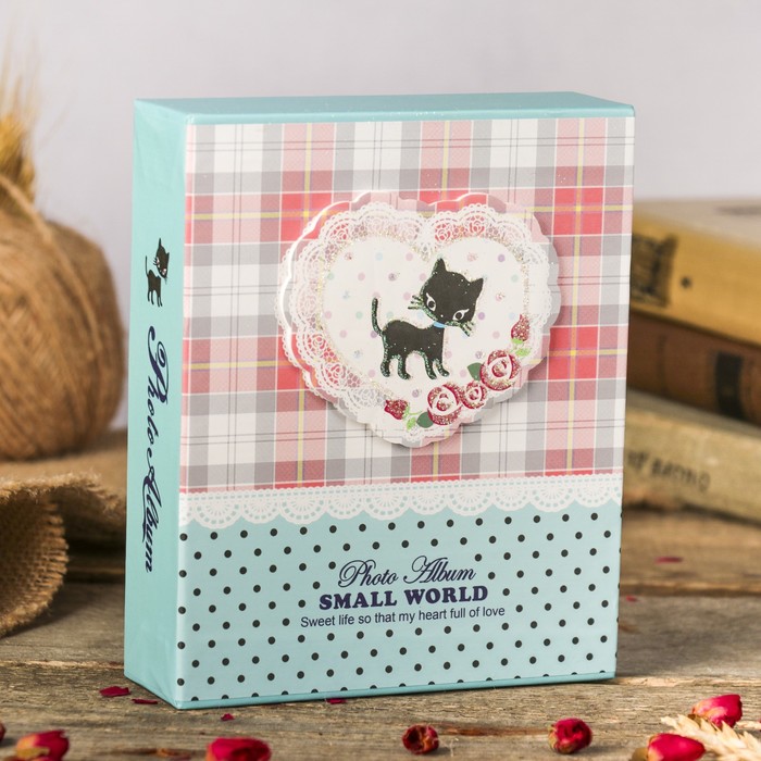 Фотоальбом на 40 фото 10х15 см "Мишки на качалках" объем.элем. в коробке МИКС 17х14х4,8 см