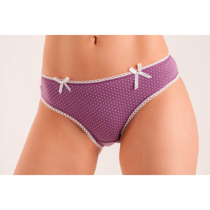 Набор трусов женских слипы (2 шт) si00549 цвет фиолет/розовый, р-р 44 (S)