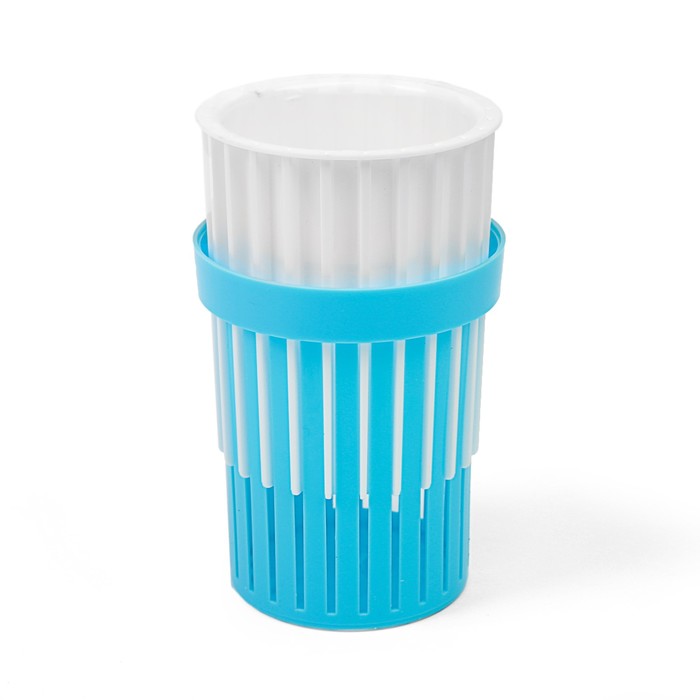 Подставка для пишущих принадлежностей Полоски круглая МИКС, 8.5х8.5х10.5 см