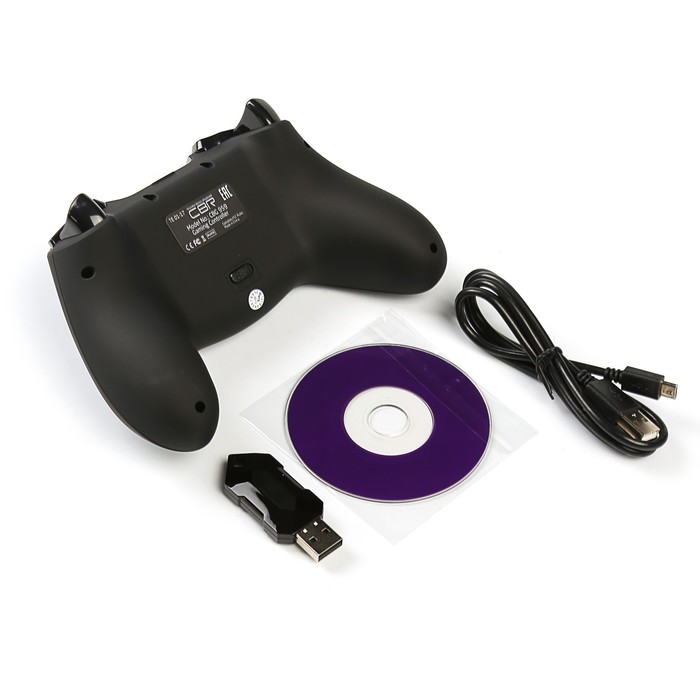 Геймпад беспроводной CBR CBG 959, для PC/PS3/XBOX 360/Android, 2 вибро мотора, черный