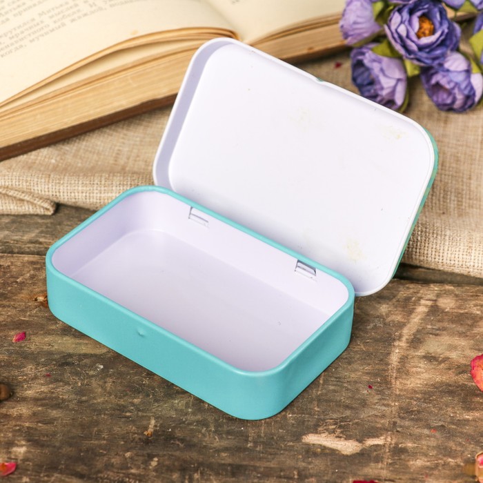 Шкатулка металл прямоугольная "Новый, новый, новый год" МИКС 2х9,8х6 см