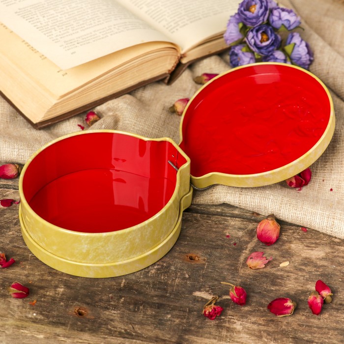 Шкатулка металл новогодняя шар "Новый в компании друзей" 4х12,5х11,3 см