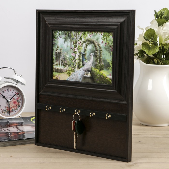 Ключница открытая "Павлины" 25х32 см