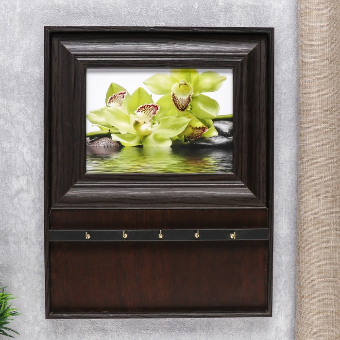 Ключница открытая "Цветы" 25х32 см