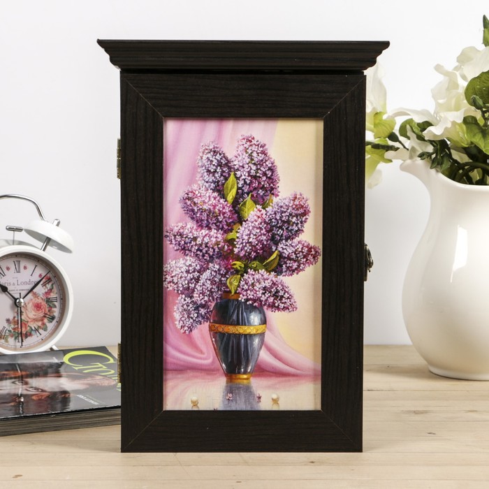 Ключница "Сирень" венге 18х30х6 см