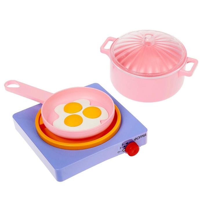 фото Набор посуды с плитой «летний. для любимой дочки», микс форма