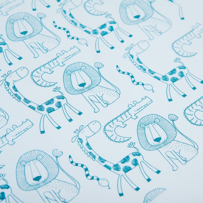 Коврик силиконовый детский, для кормления, антискользящий, от 5 мес., цвет голубой