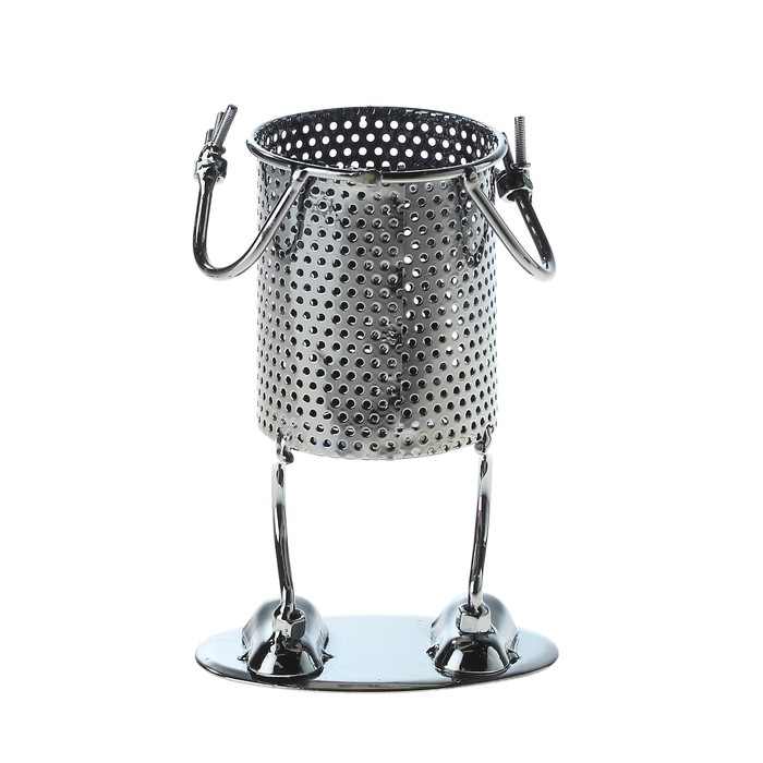 Сувенир металл карандашница "Смайлик" МИКС 13х9,3х7 см