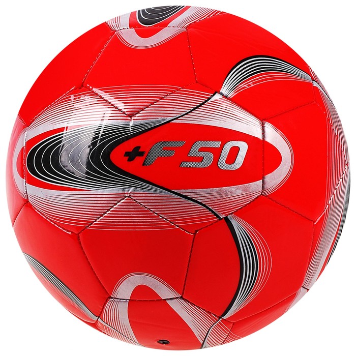 Мяч футбольный +F50, размер 5, 32 панели, PVC, ручная сшивка, 4 подслоя