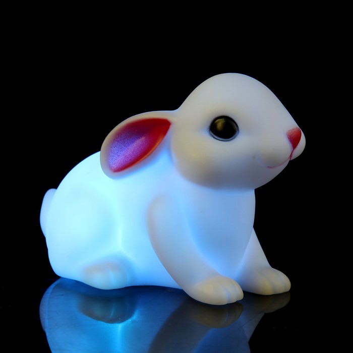 Ночник пластик "Ручной Зайка" 1 диод 13х7,5х9,5