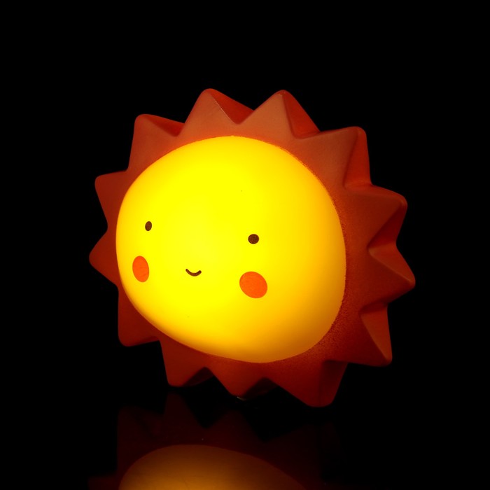 Ночник пластик "Яркое Солнышко" 1 диод 15,5х6х12