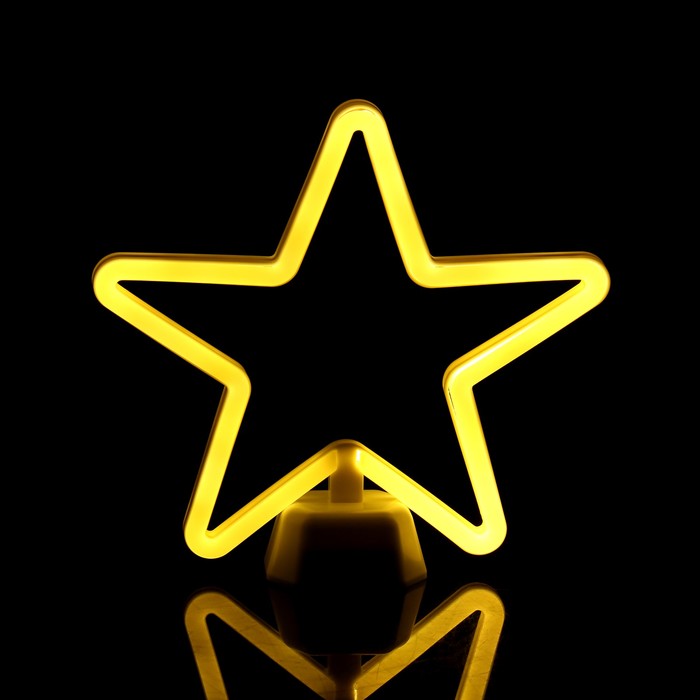 Ночник пластик "Звездочка" диодная лента 3АА (не в комплекте)15,2х7,1х24,6