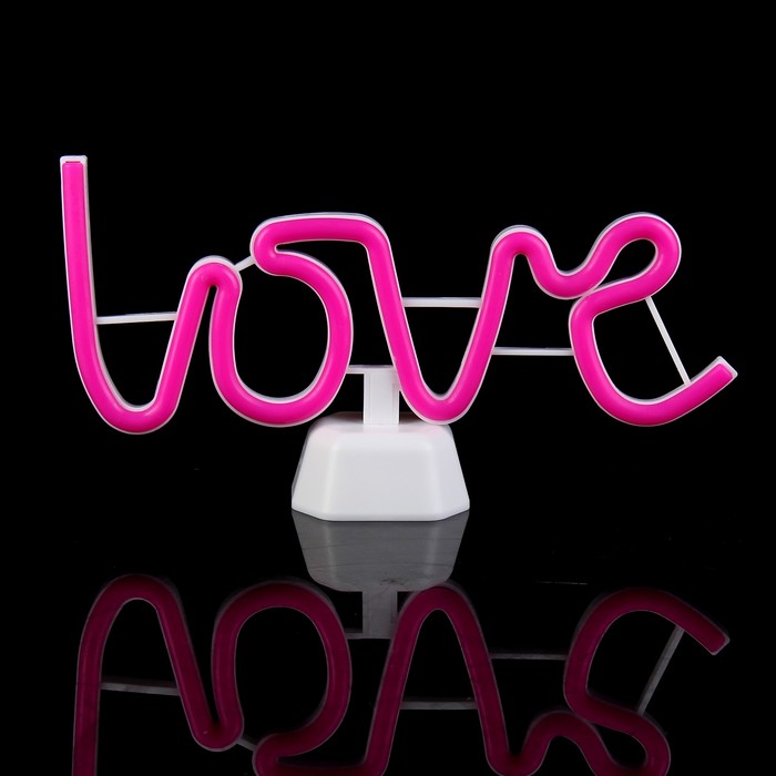 Ночник пластик "Любовь" диодная лента 3АА (не в комплекте) 30х7,1х13