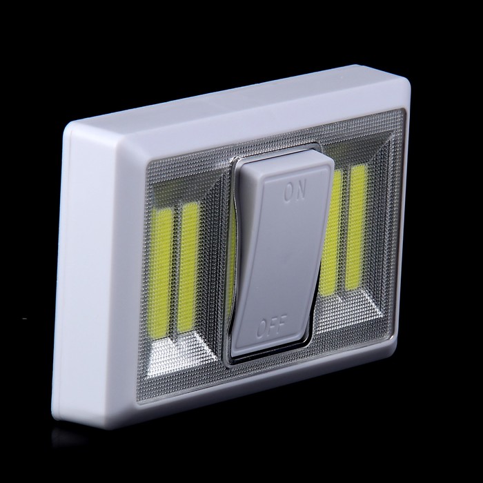 Ночник пластик "Мега включатель" LED 3ААА 11,5х2,5х7,5