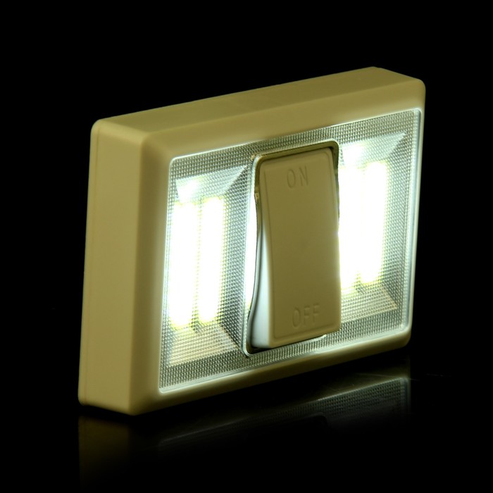 Ночник пластик "Мега включатель" LED 3ААА 11,5х2,5х7,5