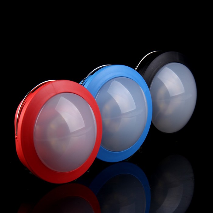 Ночник пластик 3 режима "Летающая тарелка" 6 диодов 3ААА МИКС 9х4х4