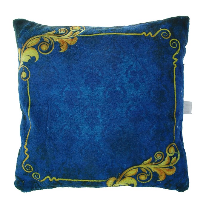 Подушка "Узор синий", 34 х 34 х 4 см