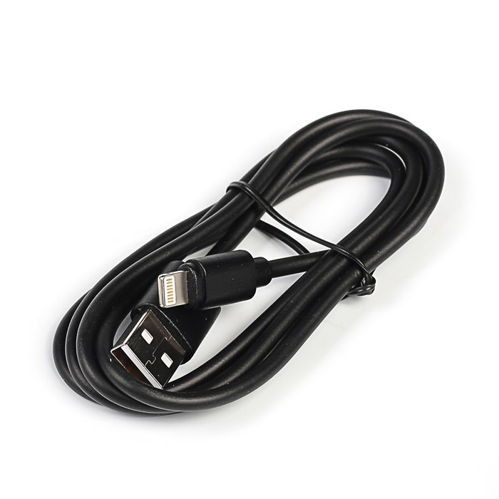 Провод для зарядки и передачи данных GAL 2711, USB - Lightning 24 AWG, 1 метр, черный