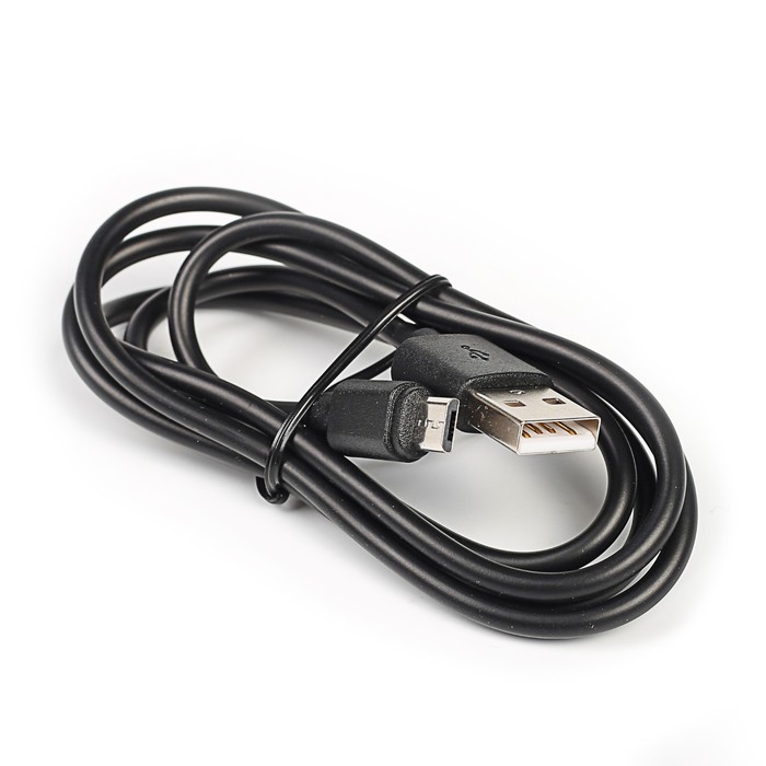 Провод для зарядки и передачи данных GAL 2721, USB - micro USB, 1 метр, черный