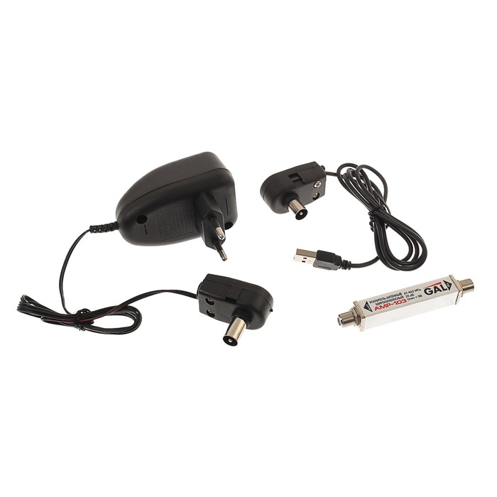 Антенна GAL AN-830a "Супер-дачник", наружная, активная, 25 дБ, DVB-T, DVB-T2, черная