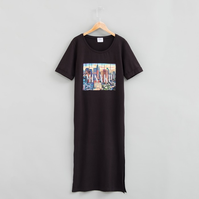 Платье женское MINAKU, "Город", размер 52, цвет чёрный