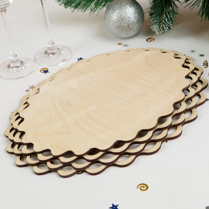 Поднос «Свинки в пионах», 33,5×24,8 см