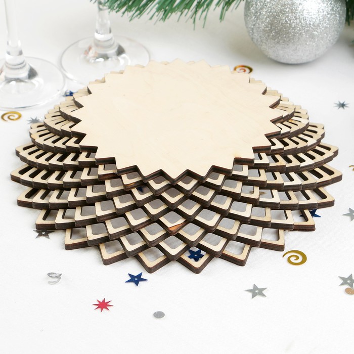 Сухарница «Хрюши под ёлкой», 20×20×4 см