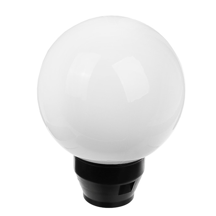 Светильник ЭЛЕТЕХ "Шар 180" НТУ 06-60-02, опал/корпус черный, 220 В, IP44, опорный