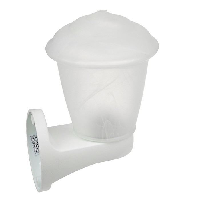 Светильник ЭЛЕТЕХ "Фонарь 2а" НБУ 06-60-02,алеб.мат.глад./корпус бел.,220В,IP44, настенный