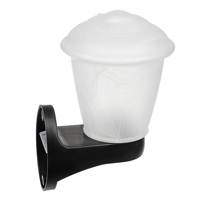 Светильник ЭЛЕТЕХ "Фонарь 2а" НБУ 06-60-02,алеб.мат.глад./корпус черн.,220В,IP44,настенный