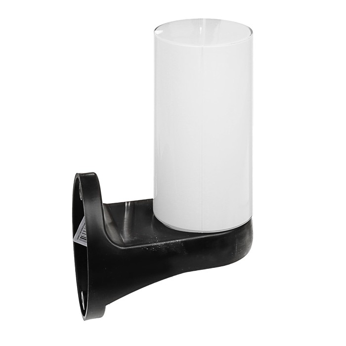 Светильник ЭЛЕТЕХ "Цилиндр 1" НБУ 06-60-02, опал/корпус черный, 220 В, IP44, настенный