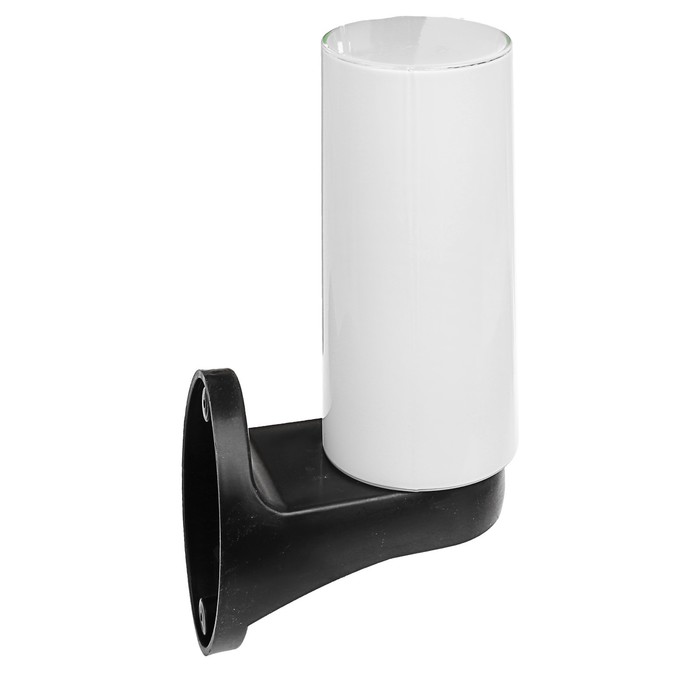 Светильник ЭЛЕТЕХ "Цилиндр 2" НБУ 06-60-02, опал/корпус черный, 220 В, IP44, настенный