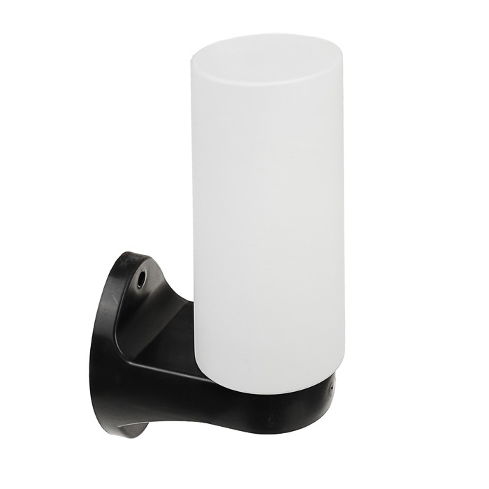 Светильник ЭЛЕТЕХ "Цилиндр 2" НБУ 06-60-02,опал матовый/корпус черный,220В,IP44, настенный