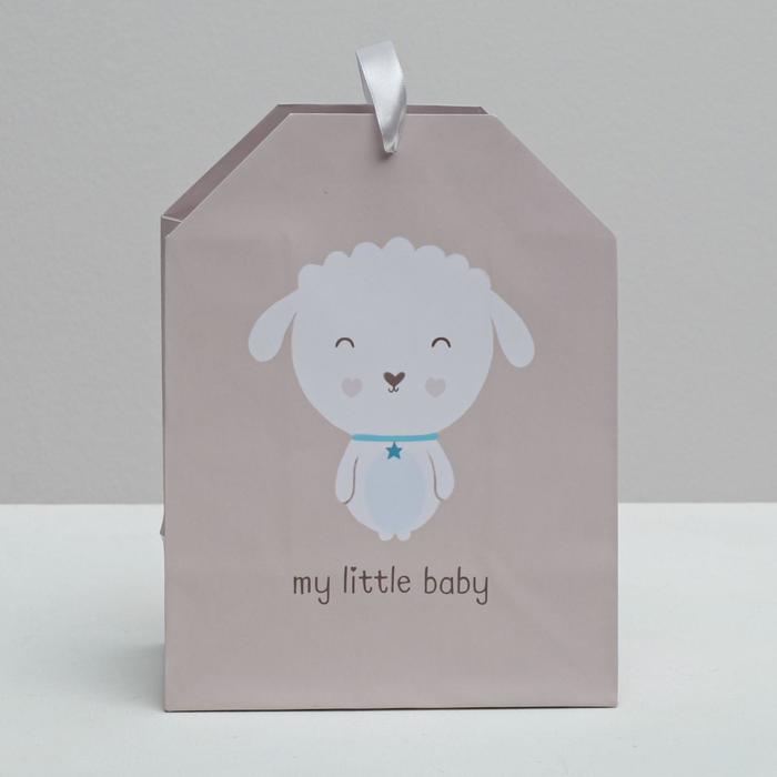 Пакет подарочный «Барашек», 19,5 × 25,6 × 11 см
