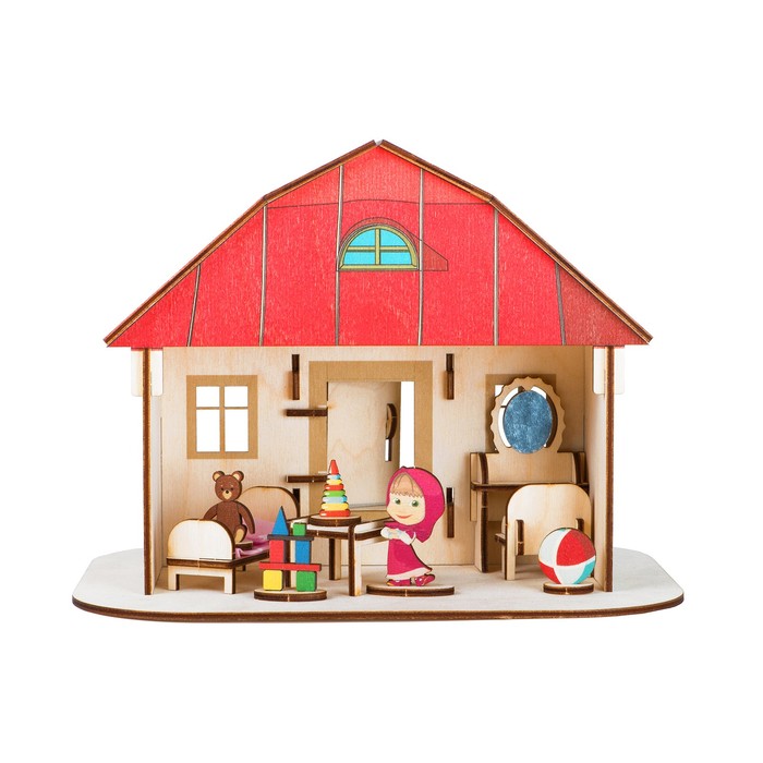 Сборная игрушка из дерева "Домик Маши" . Лицензия