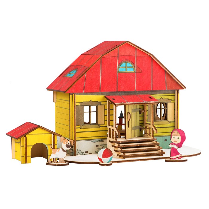 Сборная игрушка из дерева "Домик Маши" . Лицензия