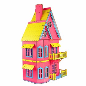 

Сборная игрушка «Кукольный домик» розовый