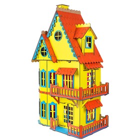 

Сборная игрушка «Кукольный домик» жёлтый