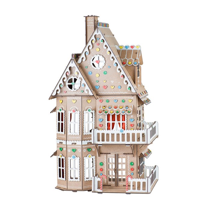 Сборная игрушка "Пряничный домик", этаж: 21 см