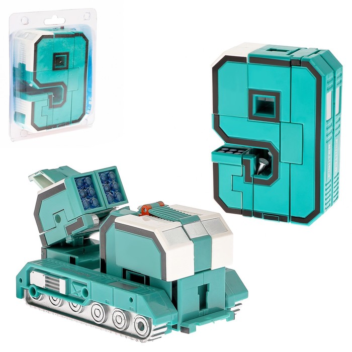 Робот-трансформер «Робоцифра 9», световые и звуковые эффекты